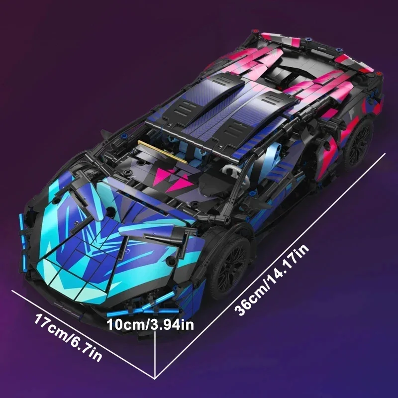 Model Kit Lamborghini - Технические механические строительные блоки Lamborghinis, модель