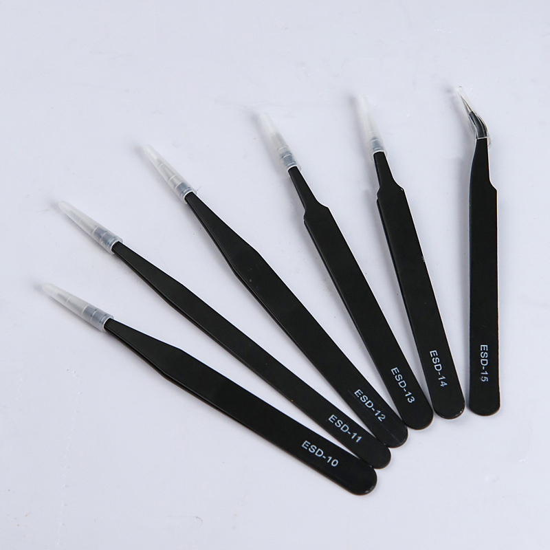 Model Kit Tweezers - Набор прецизионных антистатических пинцетов ESD -