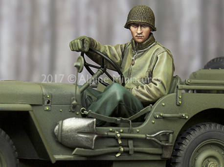 Model Kit Knight - Комплект смолы 1:35, джип-драйвер США