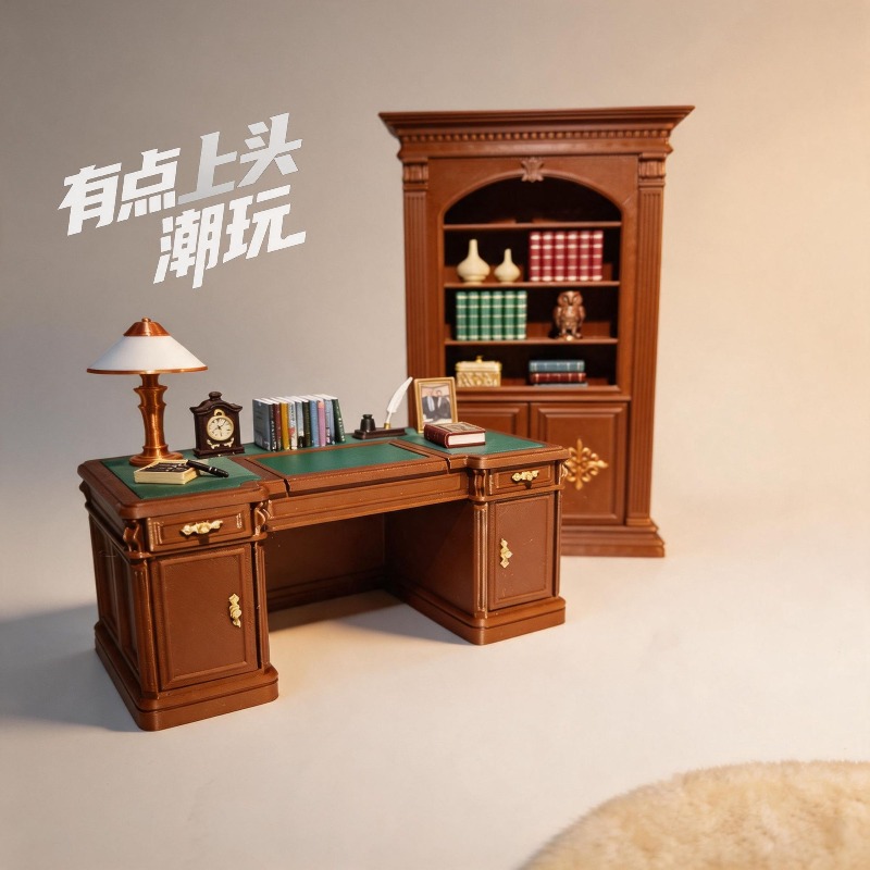 Model Kit History - Миниатюрный винтажный набор офисных стульев в