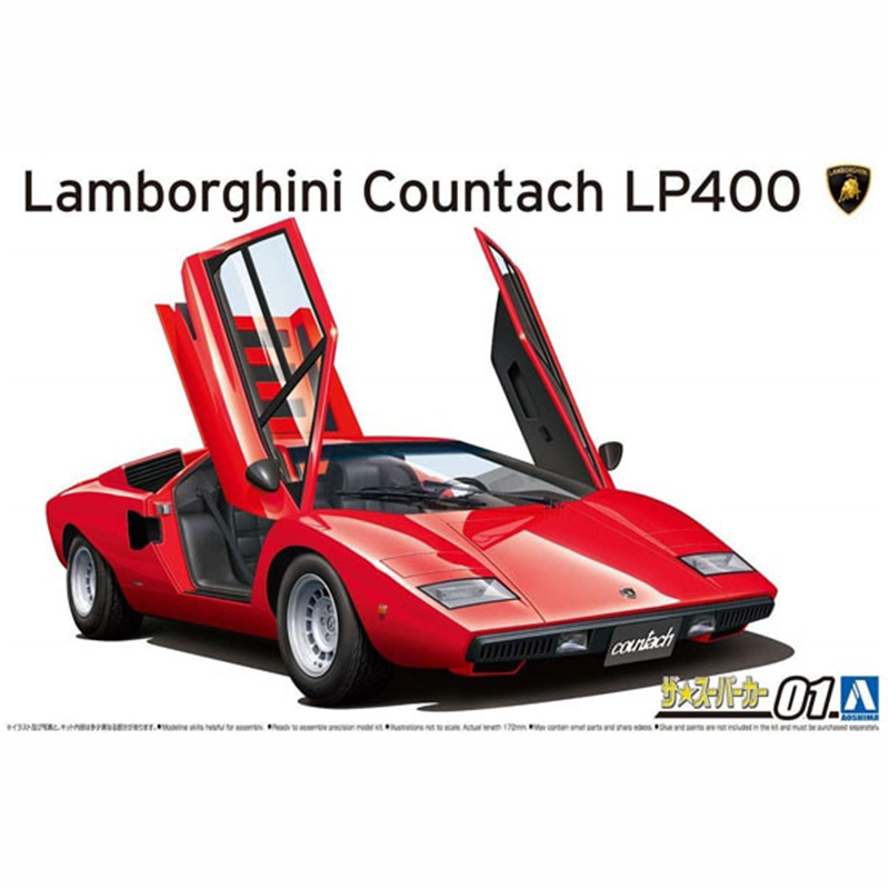 Model Kit Lamborghini - Статическая собранная модель автомобиля Aoshima-05804, масштаб