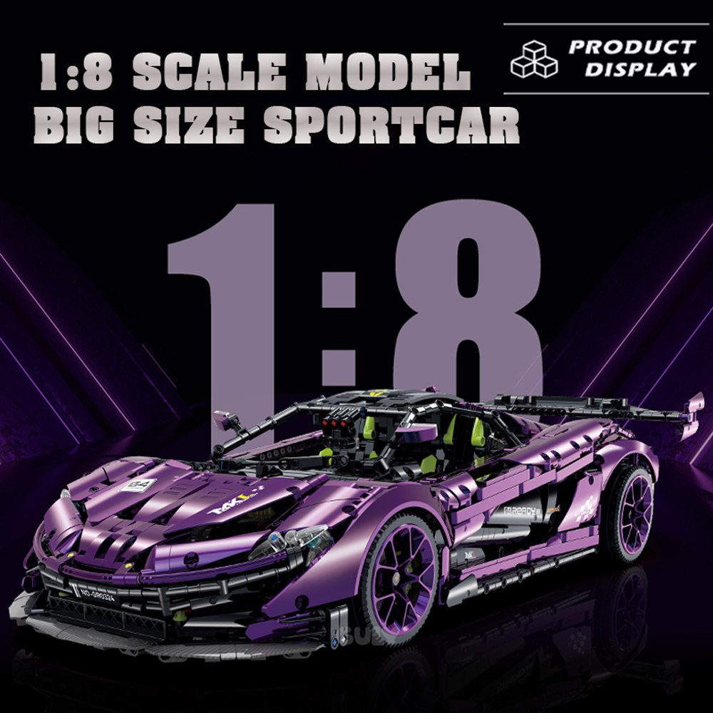Model Kit Lamborghini - Масштаб 1:8, модель суперкара, строительный блок