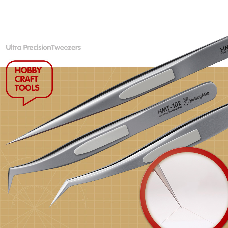 HMT101 угловой прямой антистат – обзор и цена Model Kit Tweezers