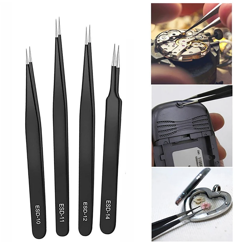 Набор прецизионных пинцетов ES – обзор и цена Model Kit Tweezers