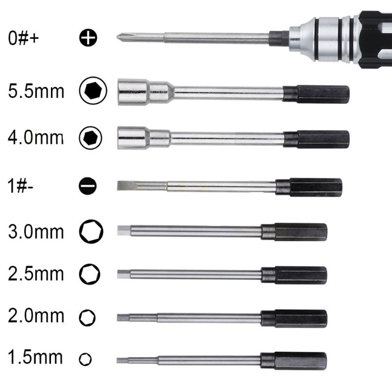 8 в 1 набор стальных отверток  – обзор и цена Model Kit Tool Set