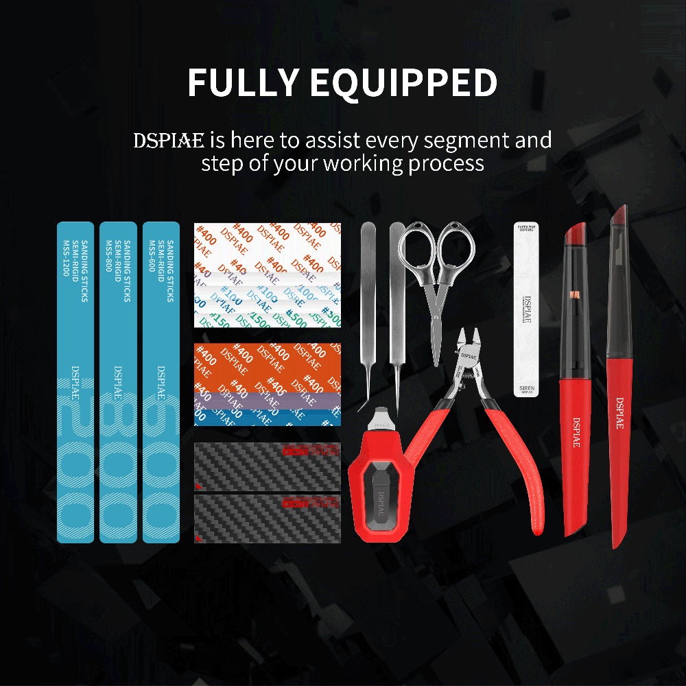 Набор инструментов DSPIAE TC-S – обзор и цена Model Kit Tool Set