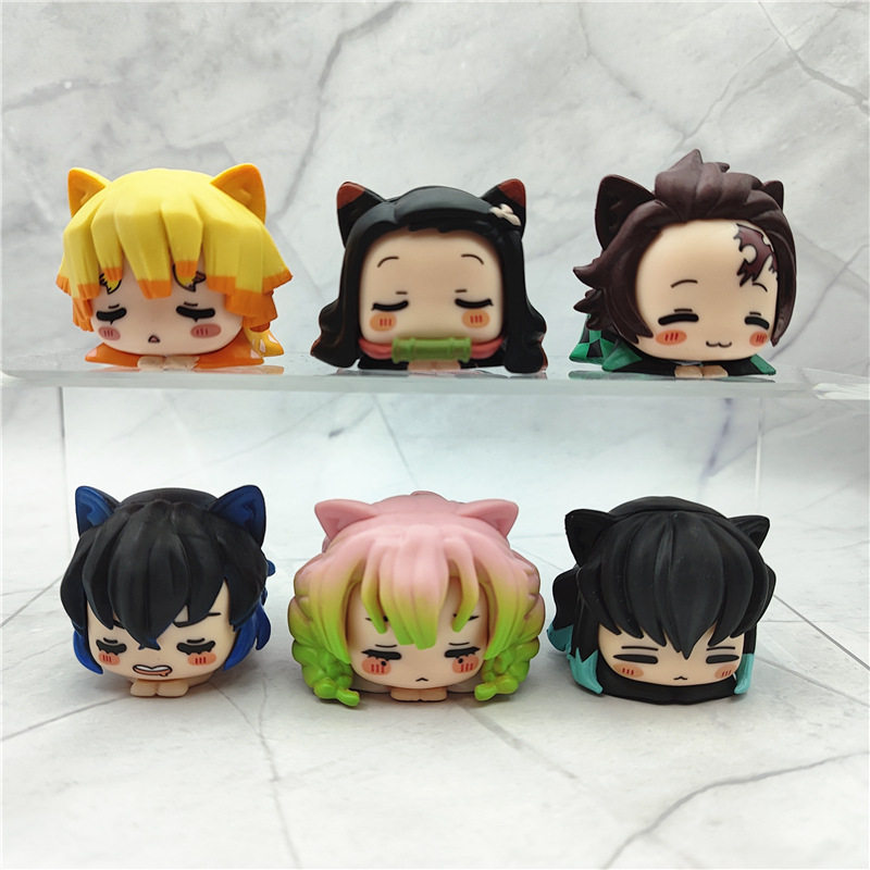 6 шт./1 комплект аниме Demon S – обзор и цена Model Kit Zenitsu