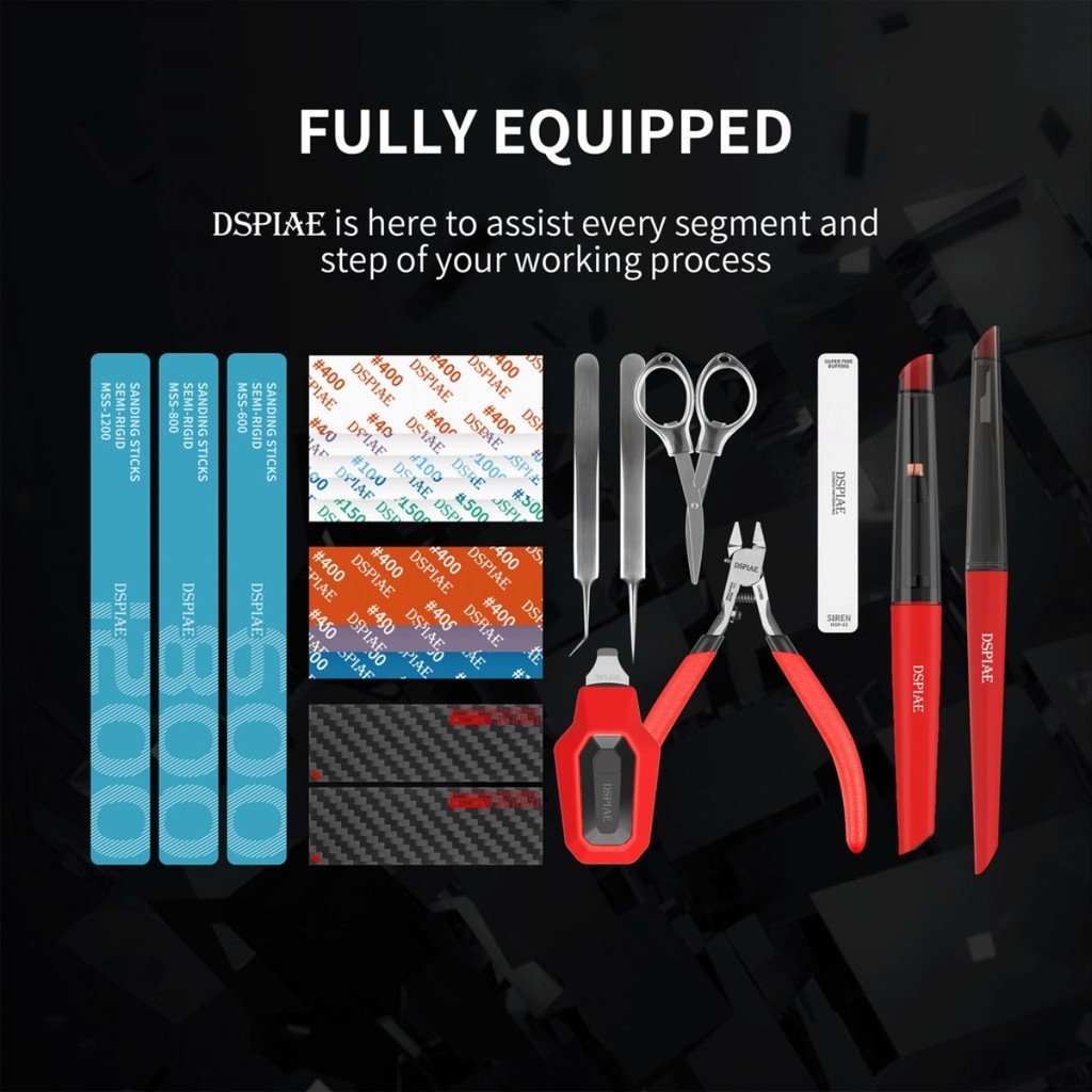 Набор инструментов DSPIAE TC-S – обзор и цена Model Kit Tweezers